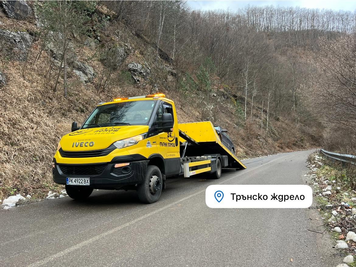 Надеждно укрепване на автомобила преди транспорт.